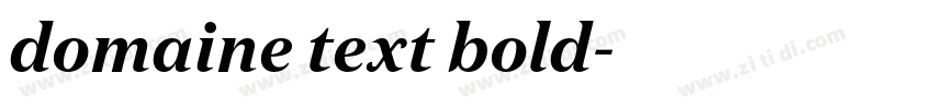 domaine text bold字体转换 domaine text bold字体转换